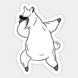 Funny Dabbin Llama Alpaca Dance Sticker